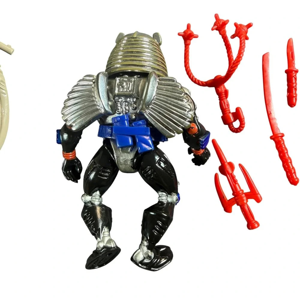 TMNT Chrome Dome Wingnut Screwloose Action Figure Lot 100% Complete Vintage 1990
